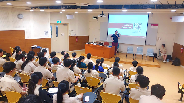 Podiatric Medicine Career Talk for Students of Nanyang Junior College