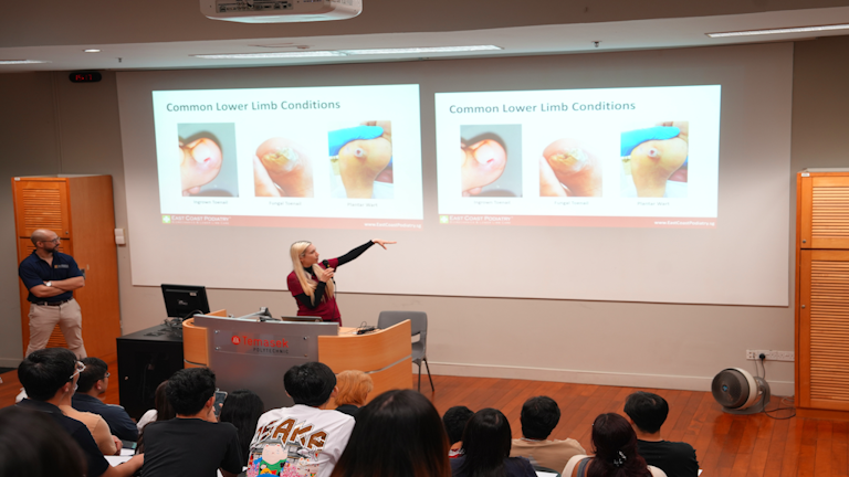 APM(S) student Career talk at Temasek Polytechnic