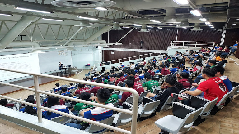 Yishun Innova Junior College Students Explore Careers in Podiatric Medicine